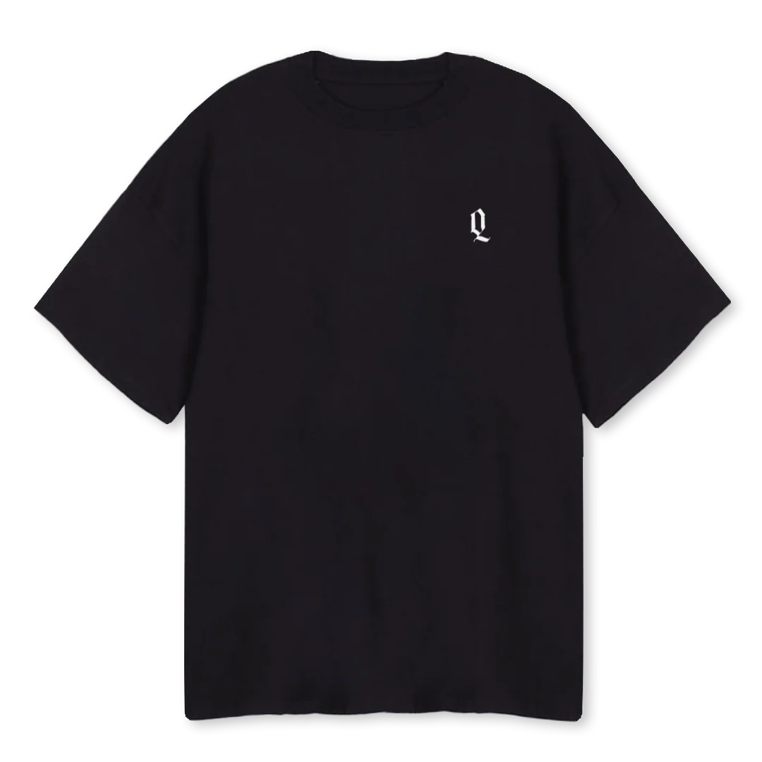 PRIVATE CLUB Black Oversized Tee.