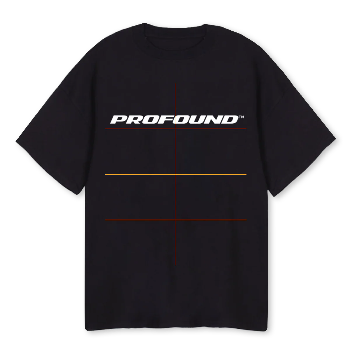 PROFOUNDTM Black Oversized Tee.