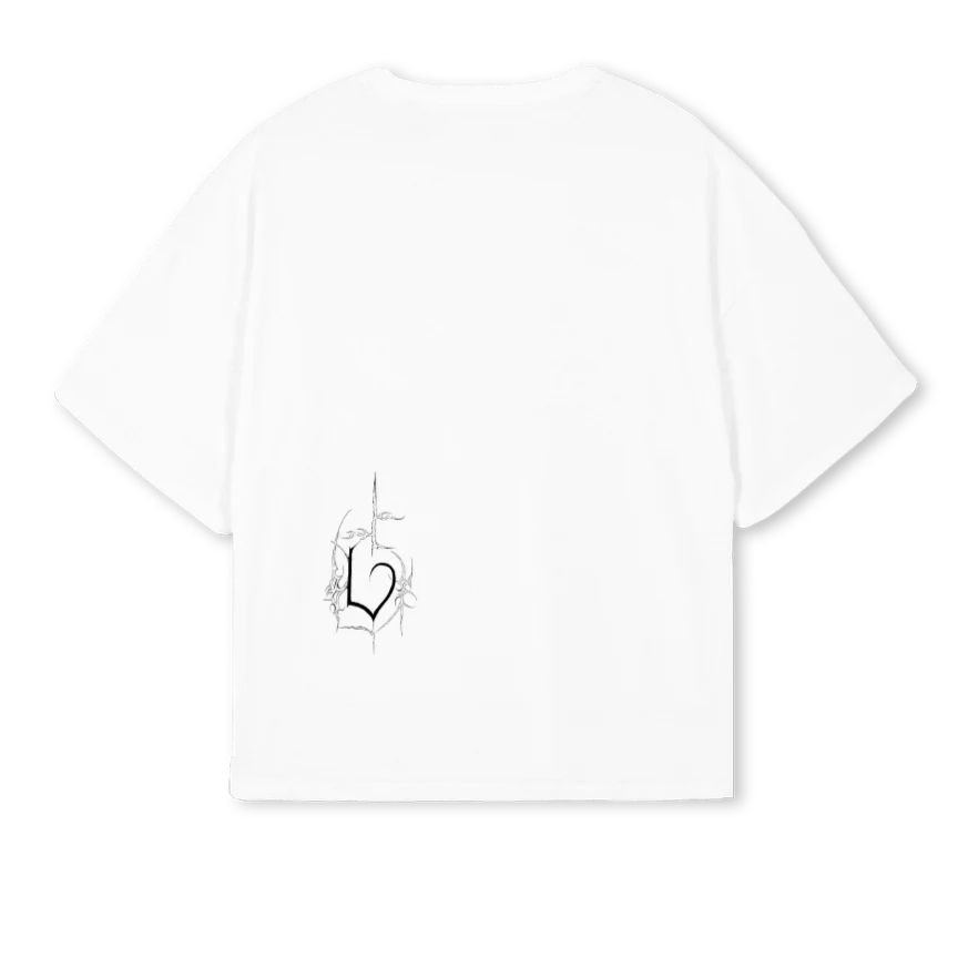 PROGRAMMED White Oversized Boxy Tee. - Image 2