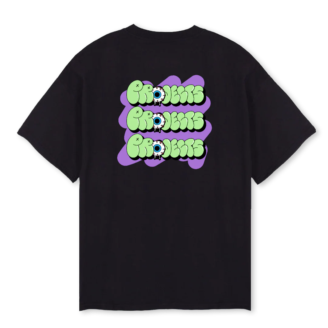 PROJECTSDRIP Black Oversized Tee. - Image 2
