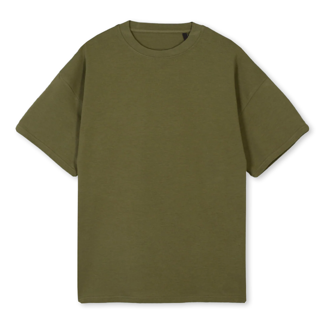 PROPAGANDA Kaki Oversized Tee. - Image 2