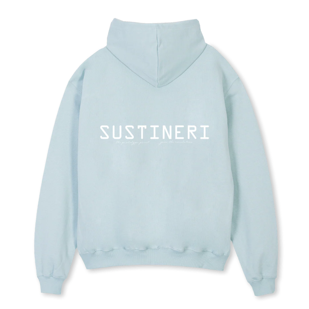 PROTOTYPE PRINT OSH Cold Blue Oversized Hoodie. - Image 2