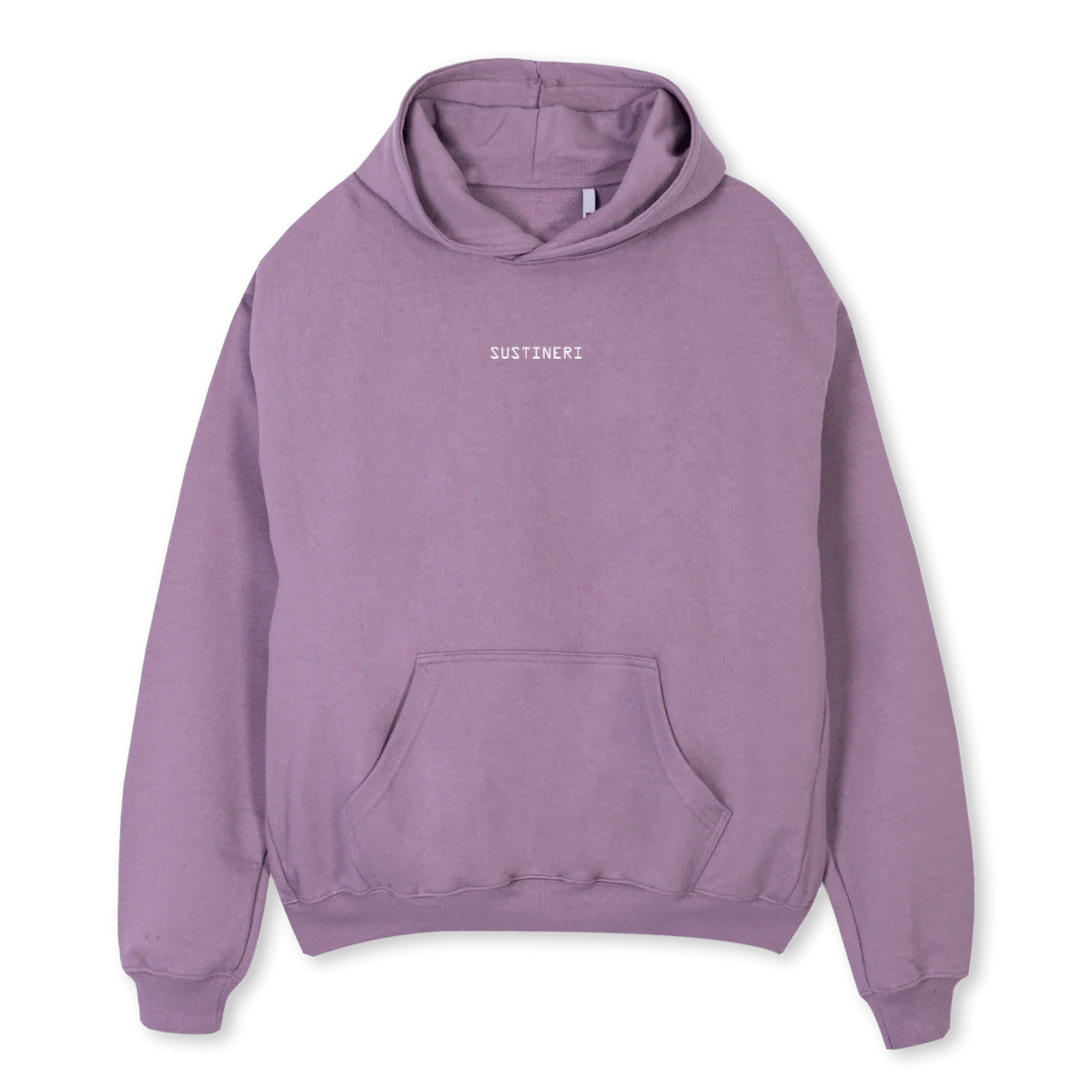PROTOTYPE PRINT OSH Purple Oversized Hoodie.