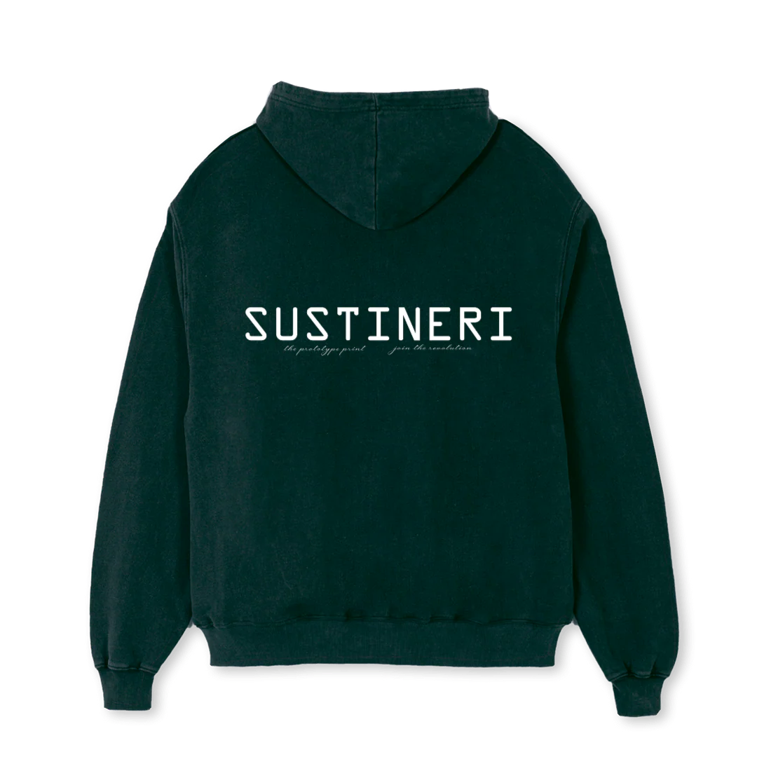 PROTOTYPE PRINT OSH Wild Green Oversized Hoodie. - Image 2