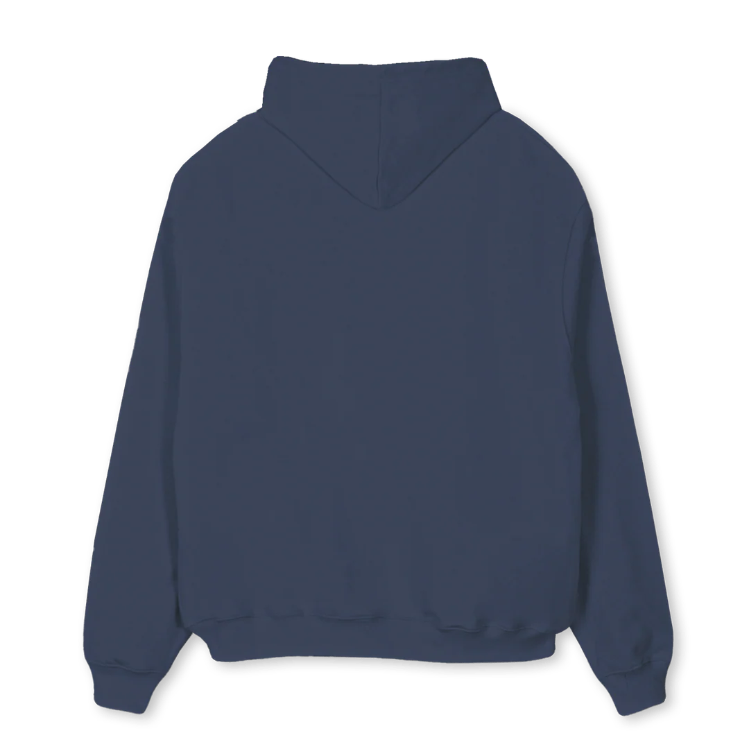 PRSNLCOLLEGENAVY Navy Blue Oversized Hoodie. - Image 2