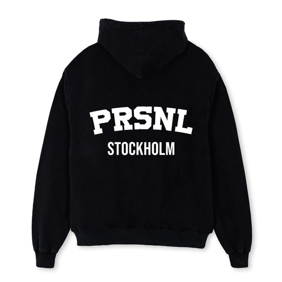 PRSNLHOODIEBLCK Black Oversized Hoodie. - Image 2