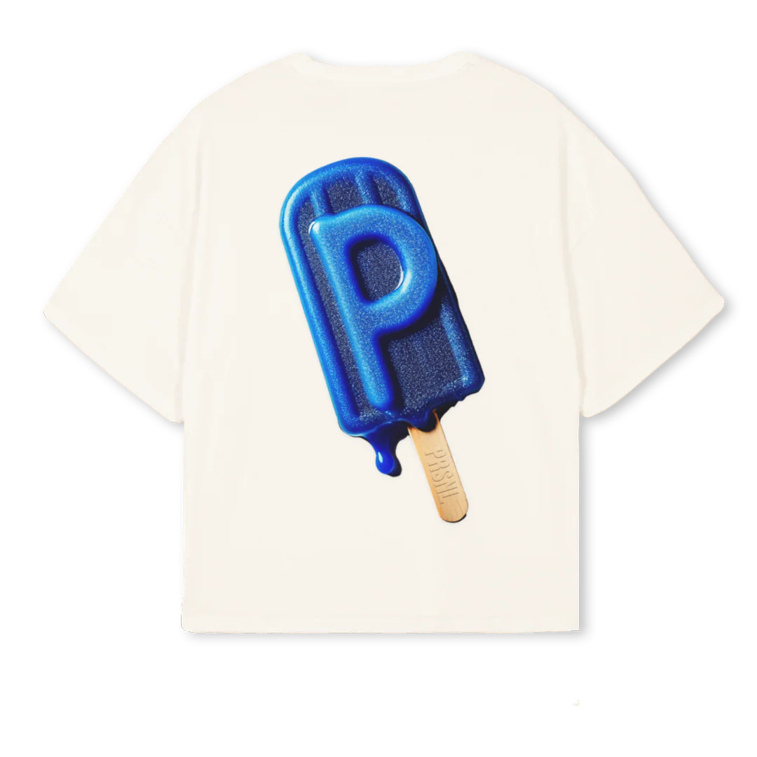 PRSNLICECREAM Vintage White Oversized Boxy Tee. - Image 2