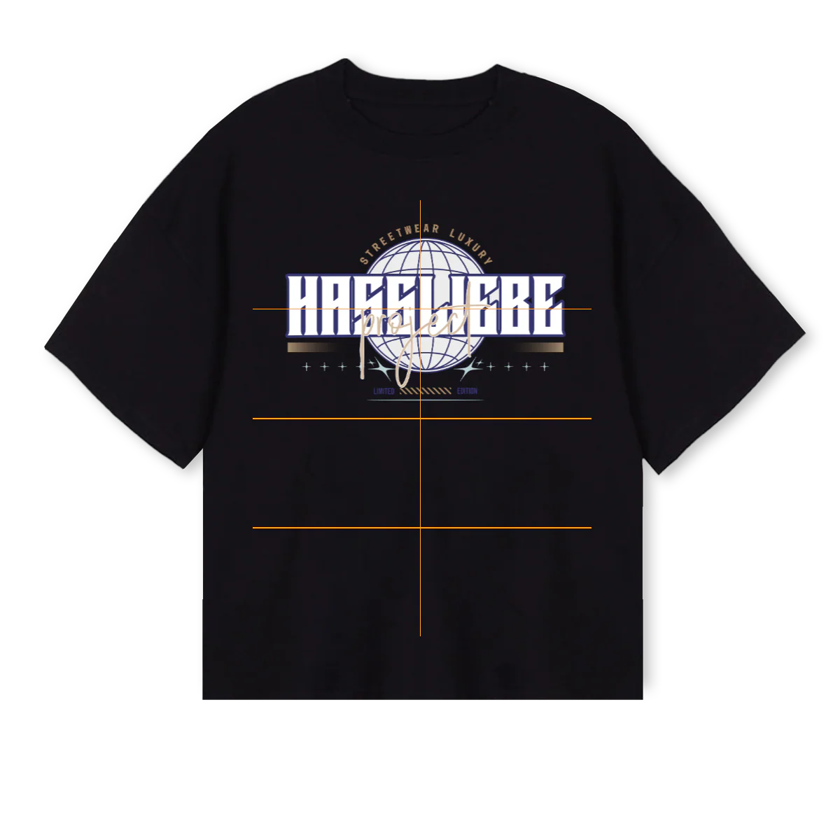 PROJECT Black Oversized Boxy Tee.