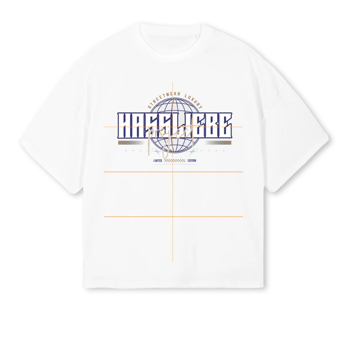 PRYECTW White Oversized Boxy Tee.