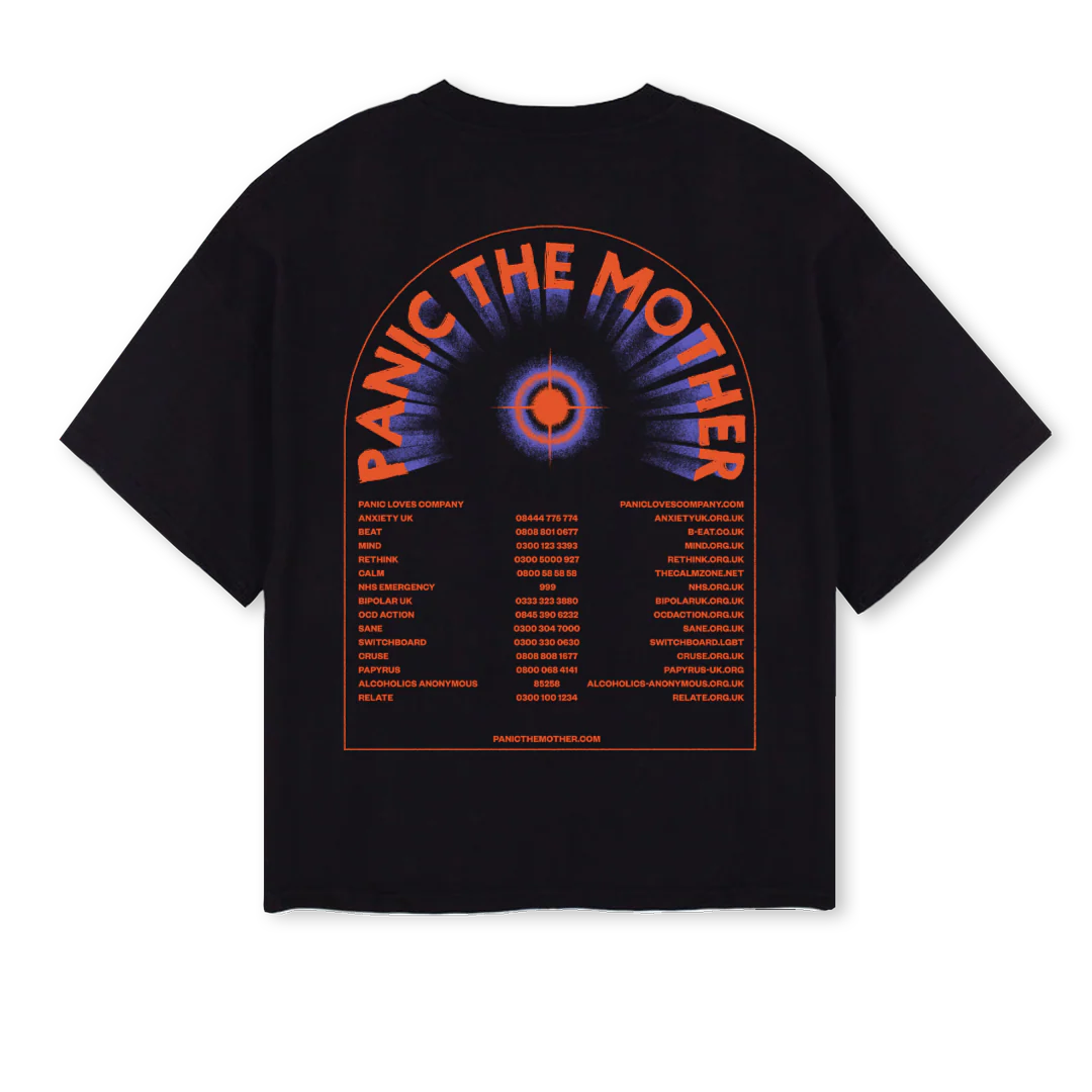 PTMMENTALTEE Black Oversized Boxy Tee. - Image 2