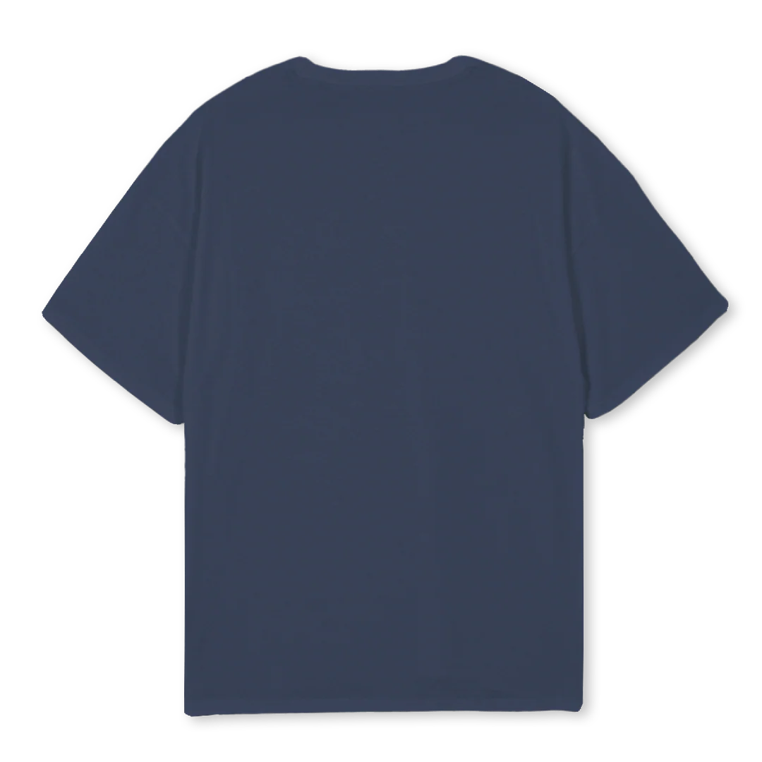 PTVTWO Navy Blue Oversized Tee. - Image 2