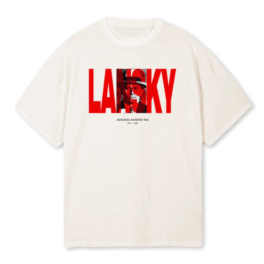 LANSKY_OS Vintage White Oversized Tee