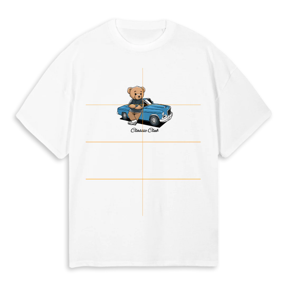 PURECLASSICCLUBTEE White Oversized Tee.
