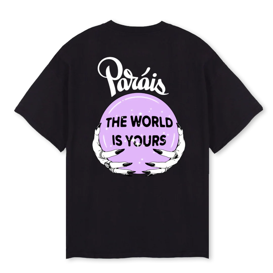 PURPLE Black Oversized Tee. - Image 2