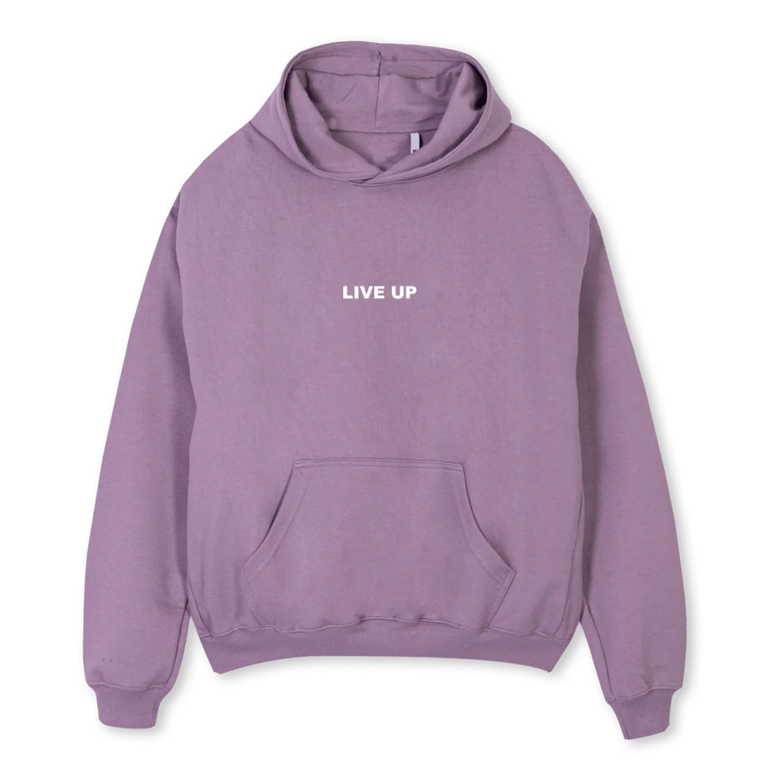 PURPLE  Purple Oversized Hoodie.