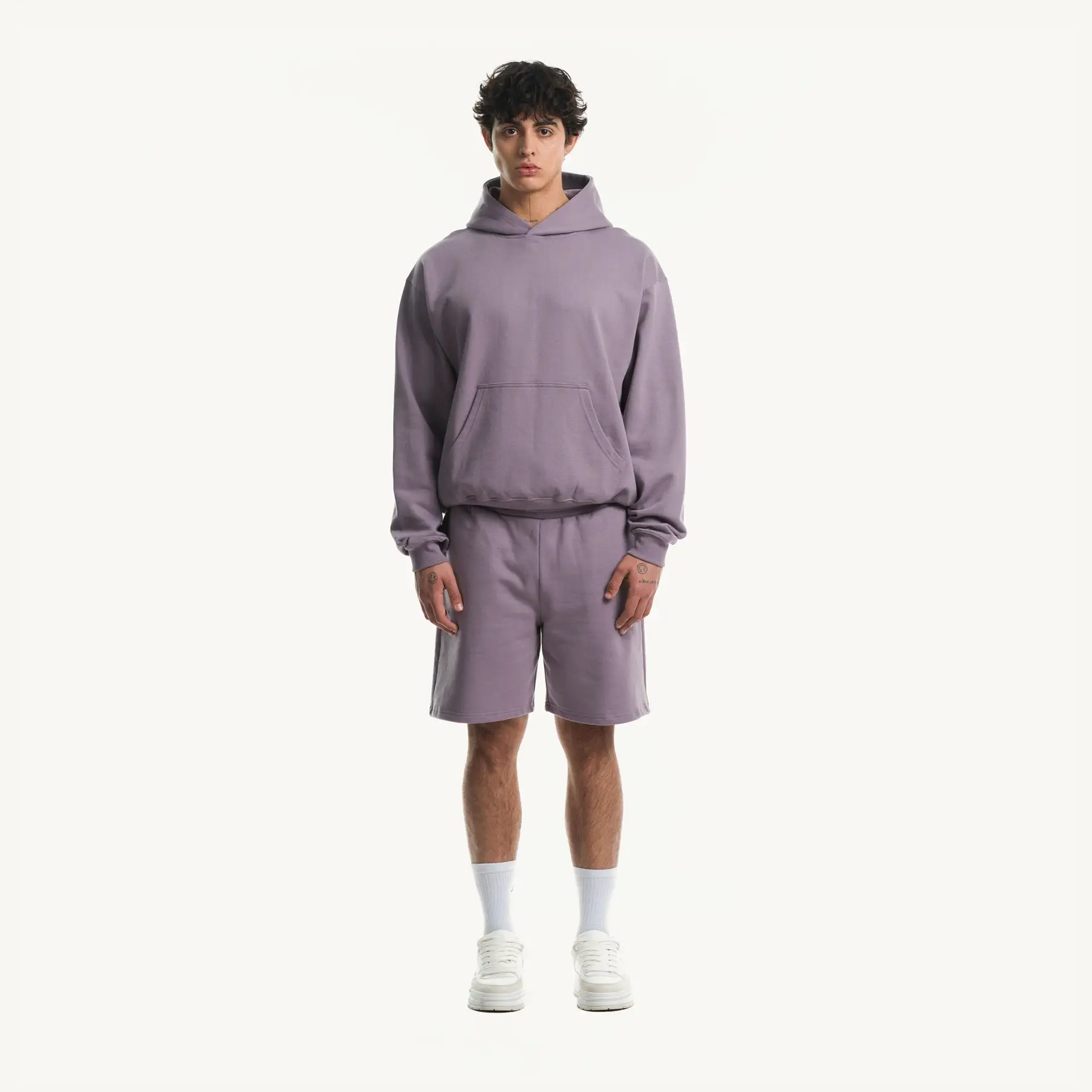 Purple Relaxed Sweatshorts. - Image 3