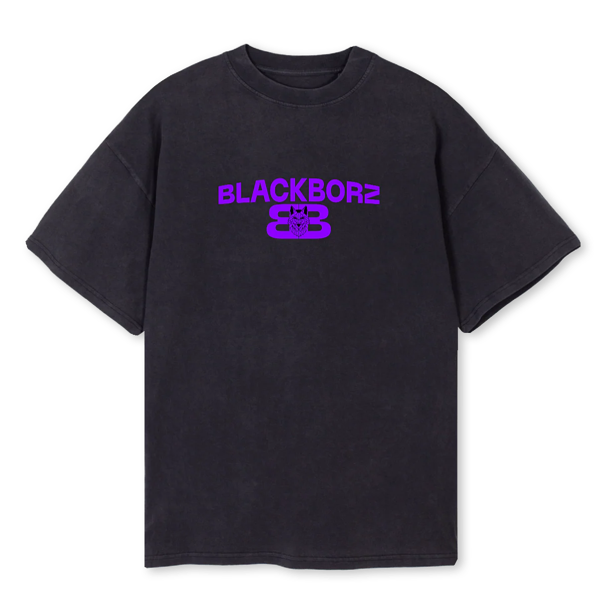 PURPLEDIZ Vintage Black Oversized Tee.