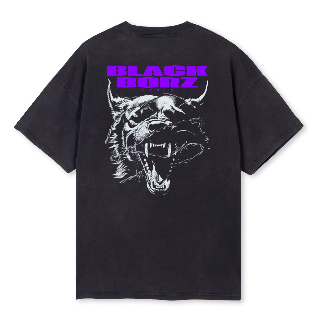PURPLEDIZ Vintage Black Oversized Tee. - Image 2