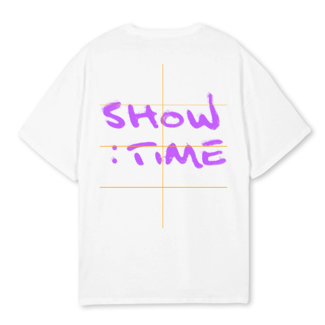PURPLEPOP White Oversized Tee. - Image 2