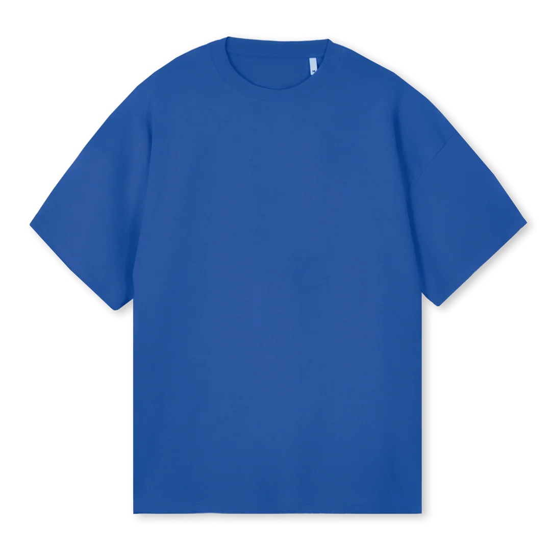 PUZZLE REVEUR Cobalt Blue Oversized Tee.