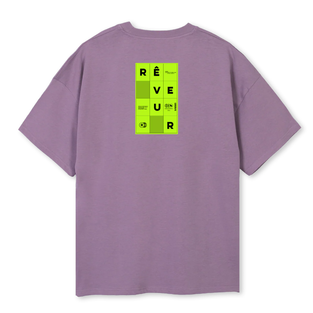 PUZZLE REVEUR Purple Oversized Tee. - Image 2