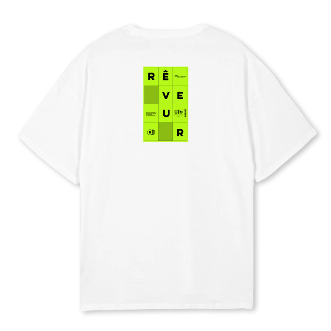 PUZZLE REVEUR White Oversized Tee. - Image 2