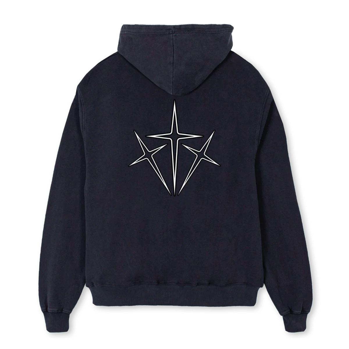 Q  Vintage Black Oversized Hoodie. - Image 2