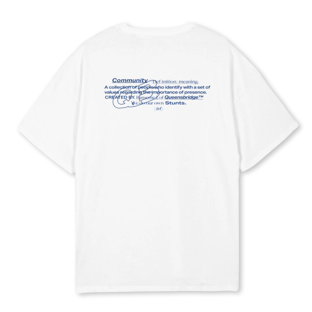 QB T White Oversized Tee. - Image 2