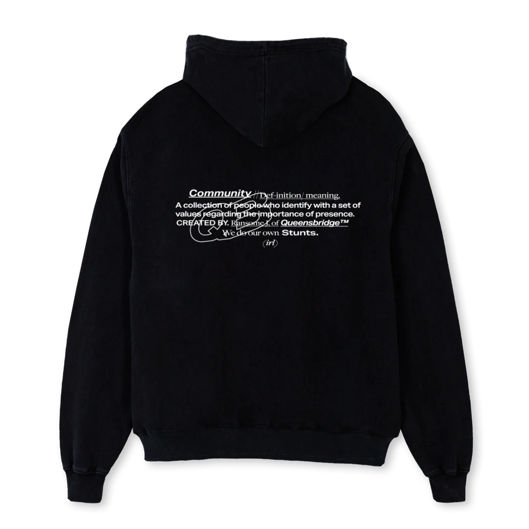 QBCHBCK Black Oversized Hoodie. - Image 2