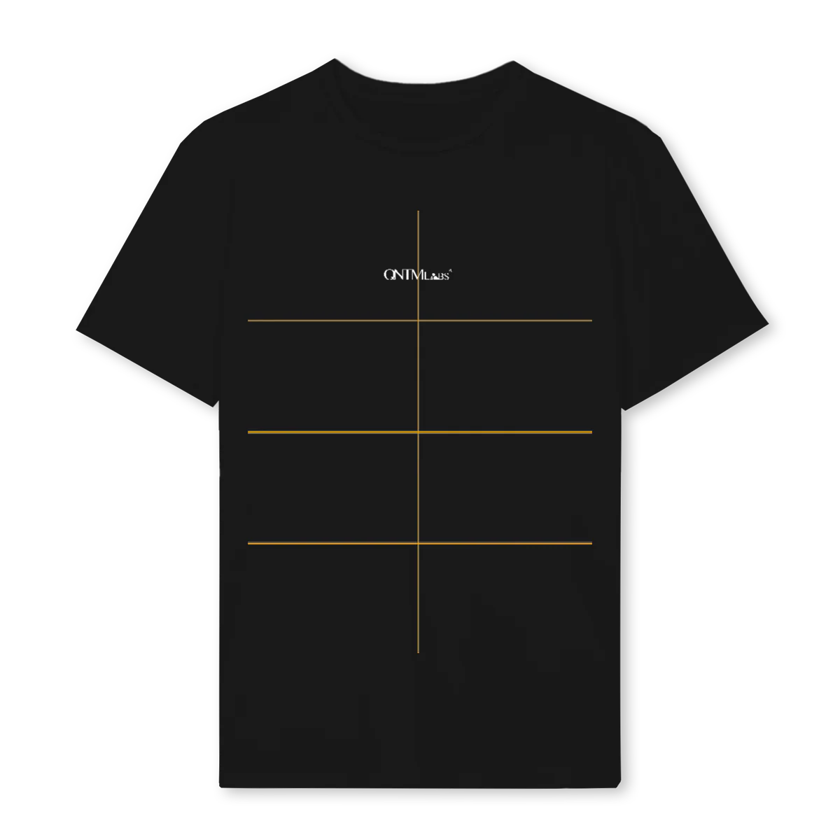 QNTM BLÅ PÅ HVID Black Regular Tee.