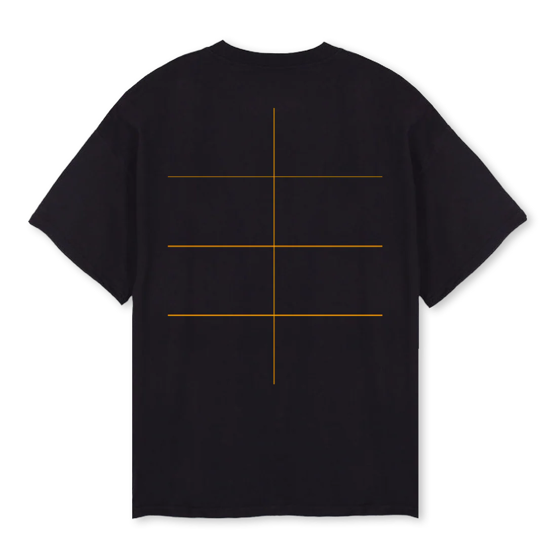 QNTM BLOT Black Oversized Tee. - Image 2
