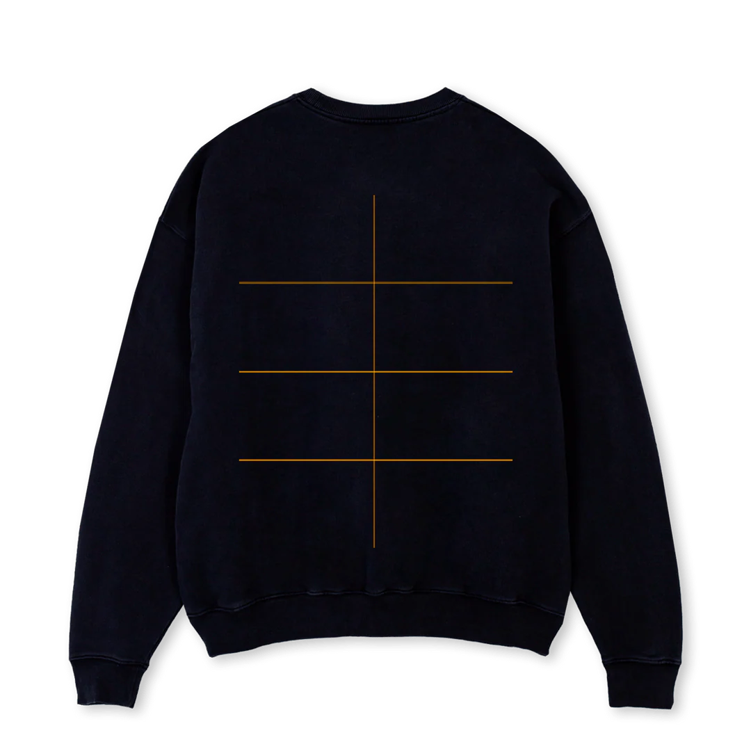 QNTM CREWNBL Black Oversized Crewneck Sweater. - Image 2