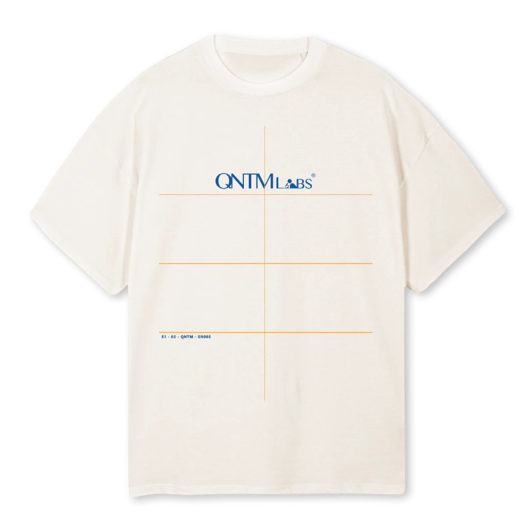 QNTM WOT Vintage White Oversized Tee.