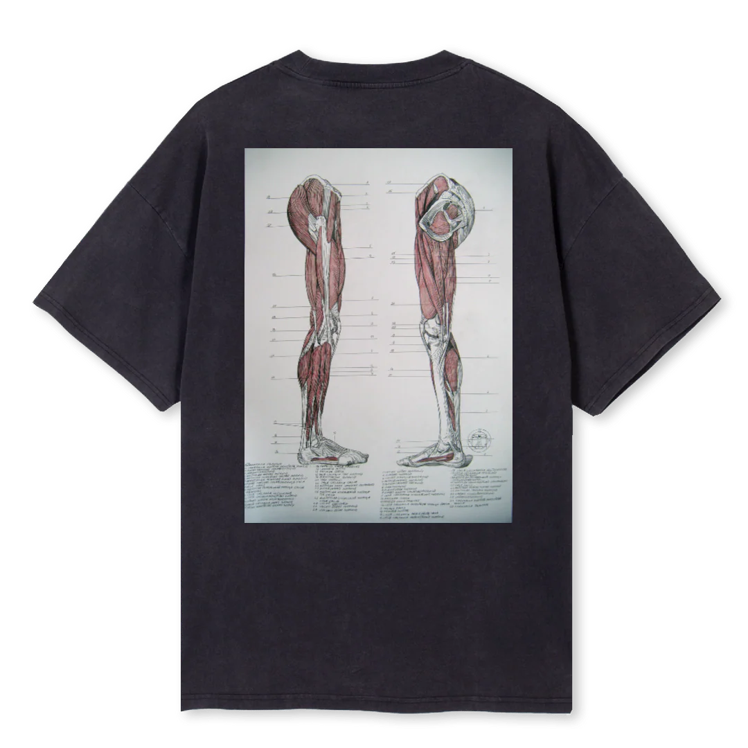 QUADS DE LATVIA Vintage Black Oversized Tee. - Image 2
