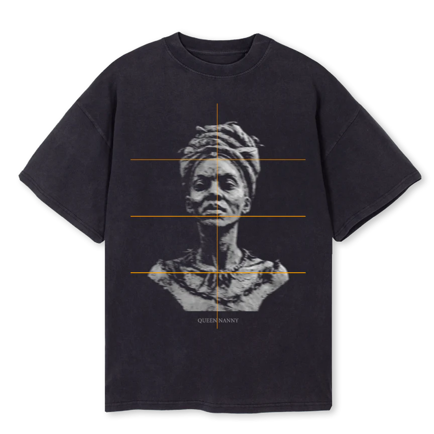 QUEENNANNYW Vintage Black Oversized Tee.