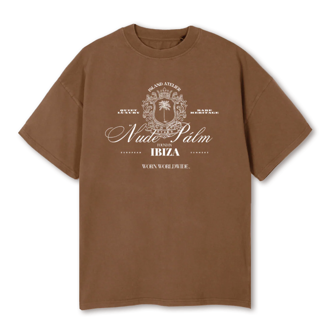 QUIETLUXURYTANT Vintage Tan Oversized Tee.