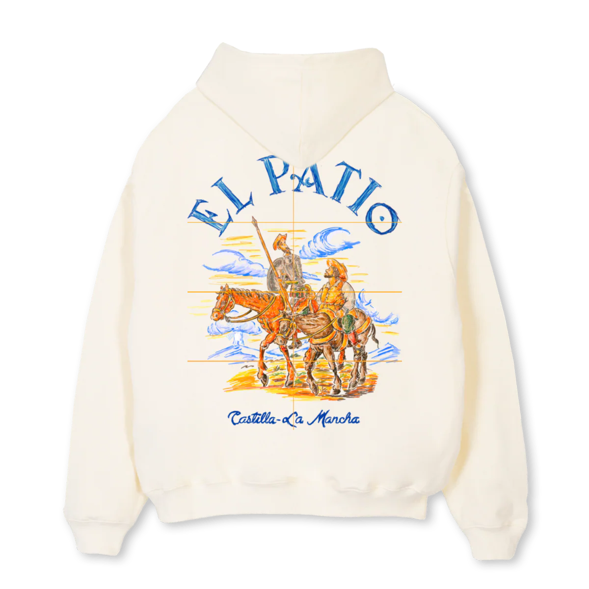 QUIXOTEHOODIE Cream Oversized Hoodie. - Image 2