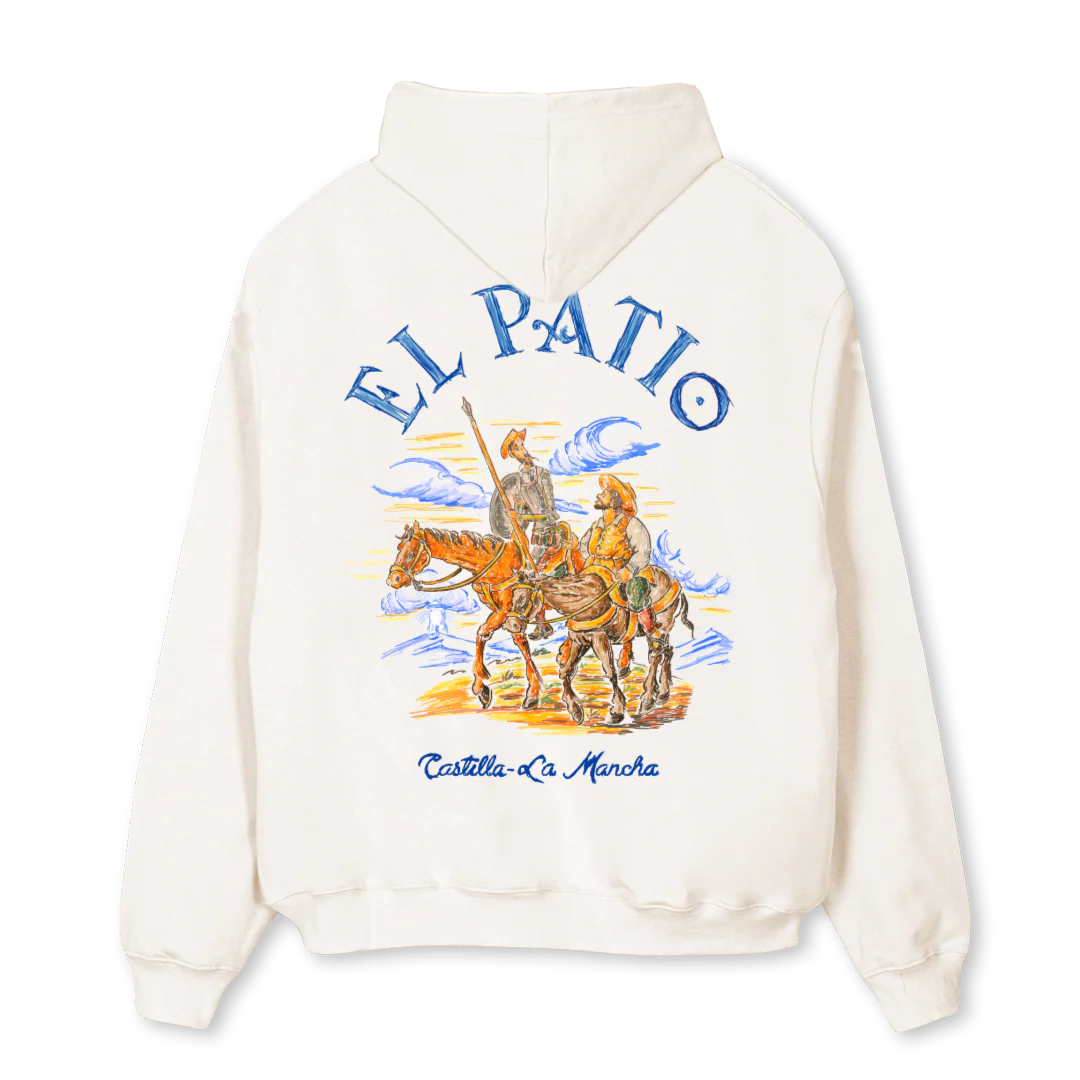 QUIXOTEHOODIE Vintage White Oversized Hoodie. - Image 2