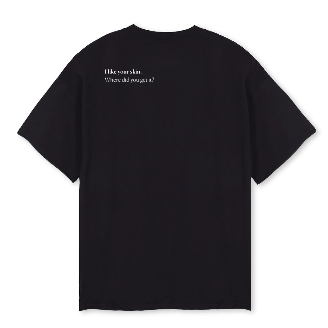 QUREBLACKTSHIRT_3 Black Oversized Tee. - Image 2