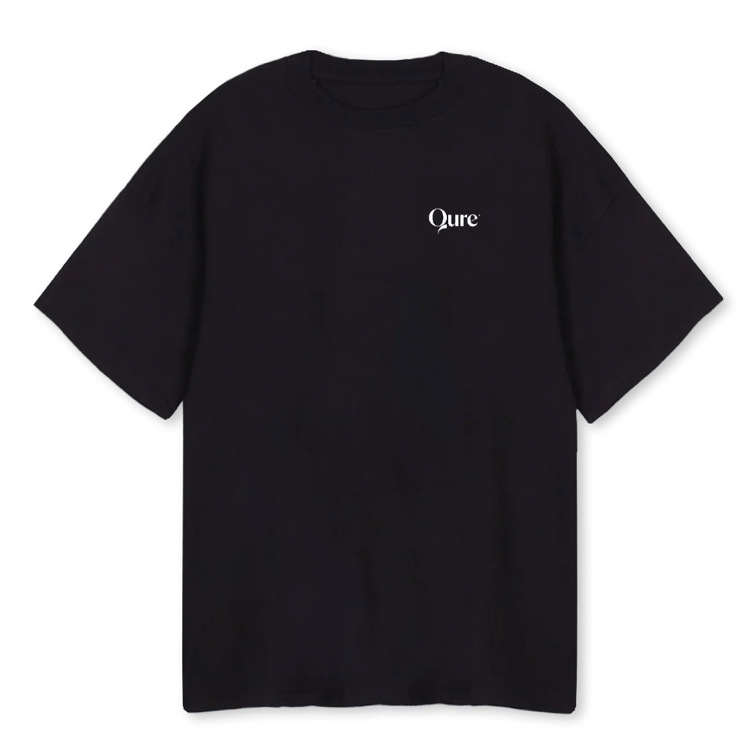QUREBLACKTSHIRT_2 Black Oversized Tee.