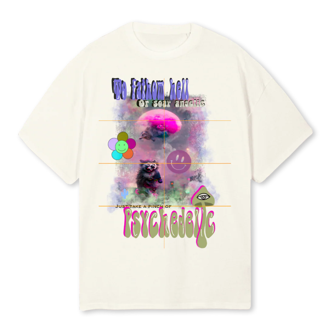 RACCON Cream Oversized Tee.