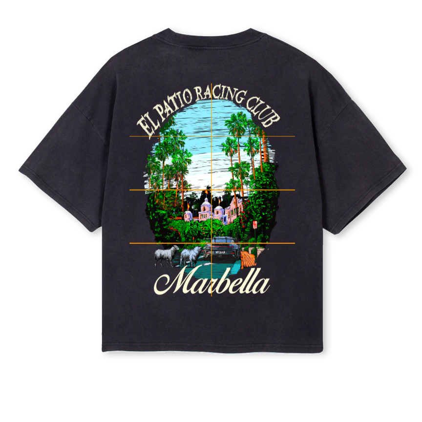 RACINGCLUBMARELLABLA Vintage Black Oversized Boxy Tee. - Image 2