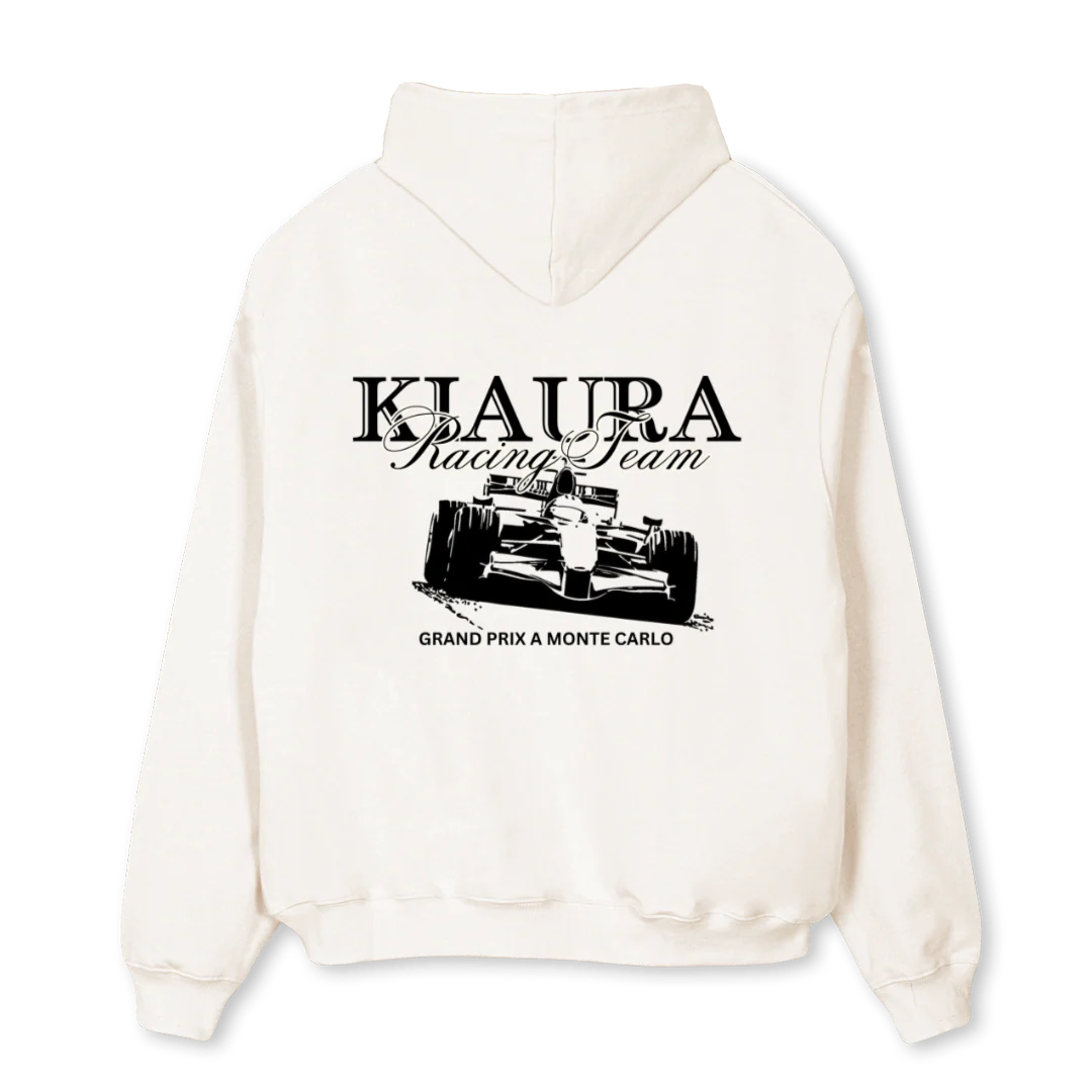 RACINGTEAMHOODIE Vintage White Oversized Hoodie. - Image 2