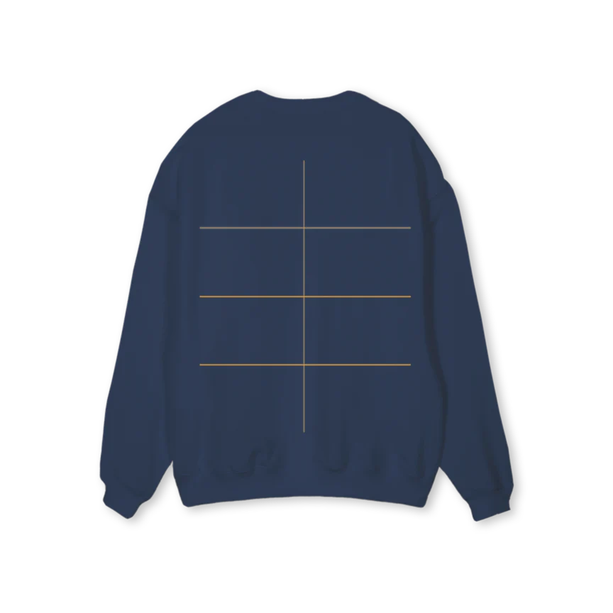 RACKETDANSESWEAT Navy Blue Regular Crewneck Sweater. - Image 2
