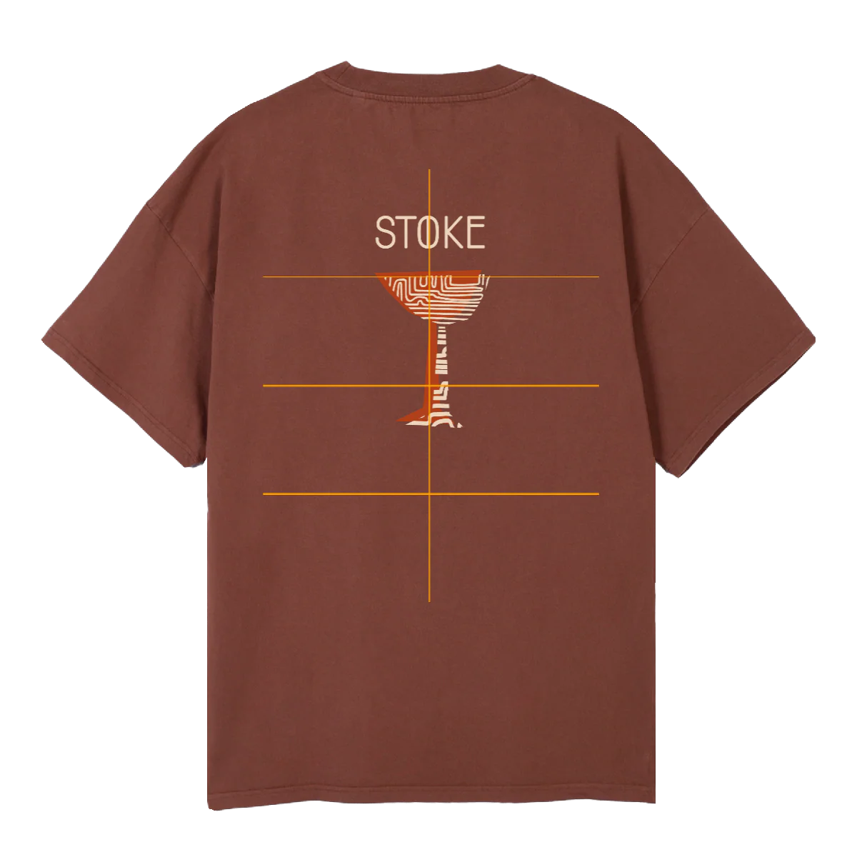 RADSTOK MARTINI Vintage Brown Oversized Tee. - Image 2
