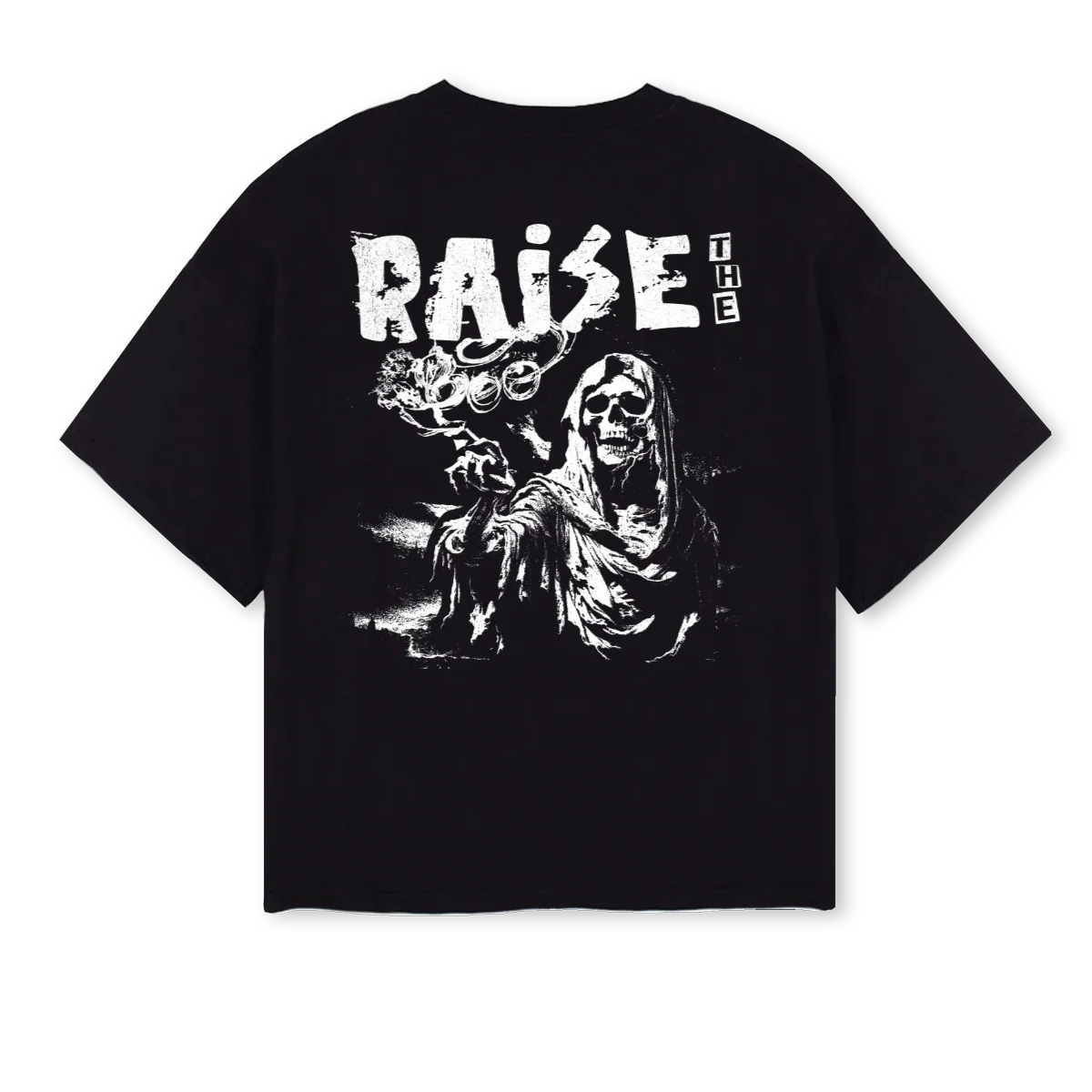 RAISE Black Oversized Boxy Tee. - Image 2