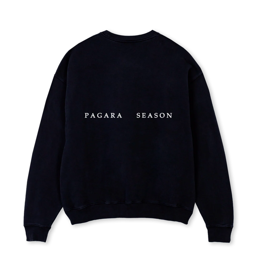 RAJENDRACHOLA Black Oversized Crewneck Sweater. - Image 2