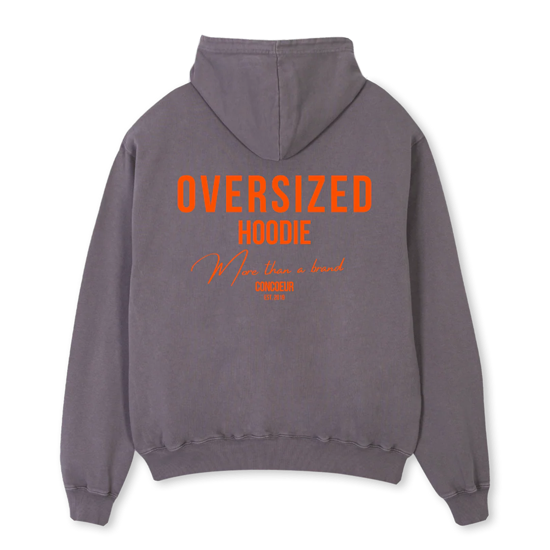 RANDOM2 Pigment Grey Oversized Hoodie. - Image 2