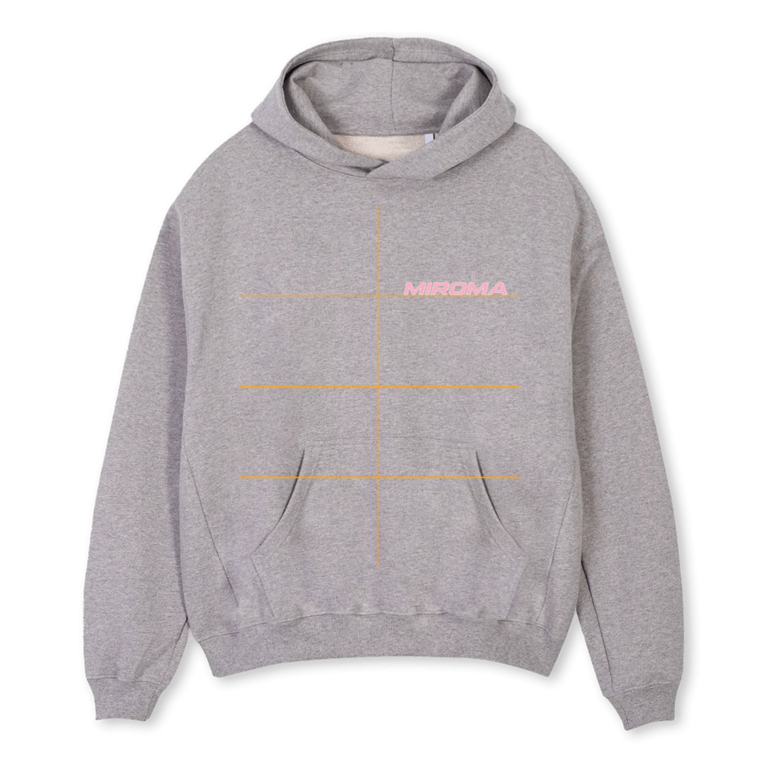 RAPIDLOGOROSA Grey Marl Oversized Hoodie.