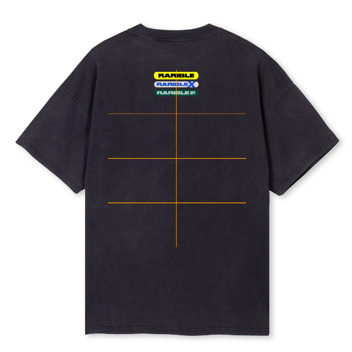 RARIBLEM Vintage Black Oversized Tee.